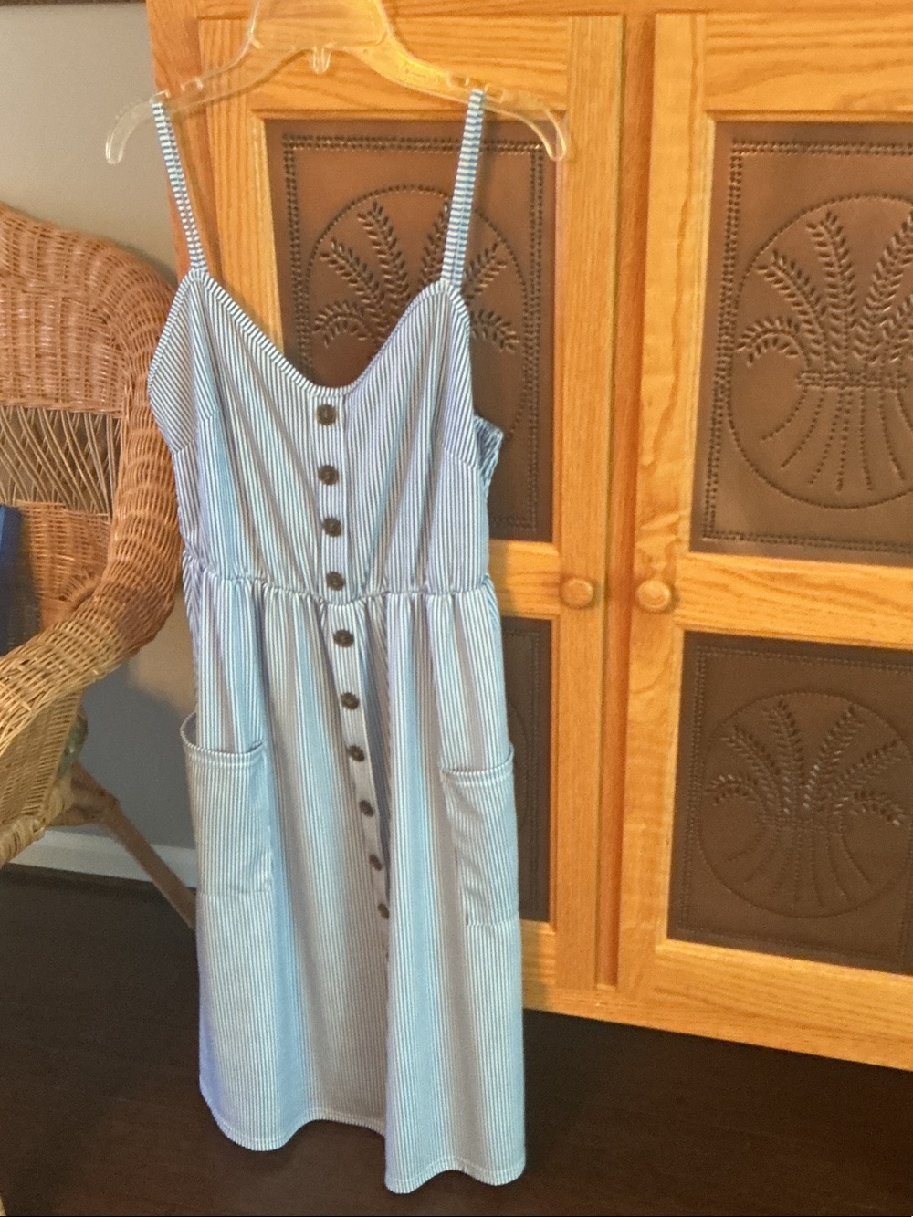 Blue and white dress size xl